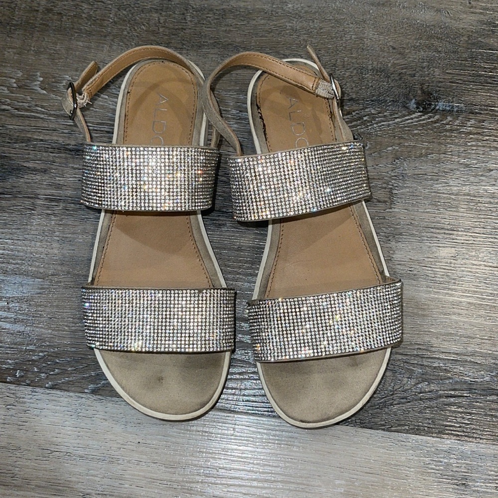 Aldo sparkly sandals 7.5